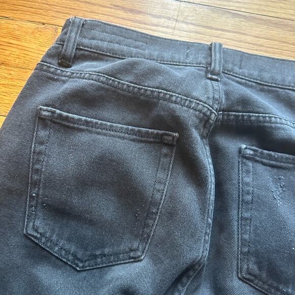 Pacsun Vintage Icon Black Distressed High-Rise Jeans  Raw Hem, Effortless Edge - Picture 5 of 15